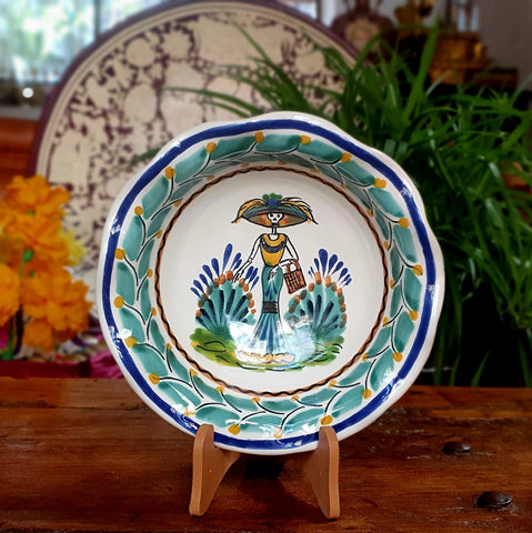 mexican-ceramics-skeleton-catrina-pasta-flouted-plates-dinnerware