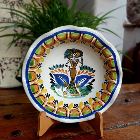 mexican-ceramics-skeleton-catrina-pasta-flouted-plates-dinnerware