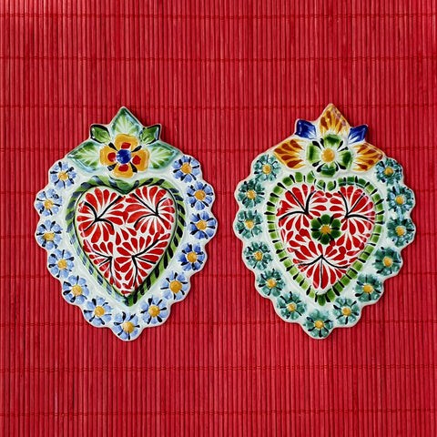mexican-handcrafts-flower-christmas-heart-ornaments-love-day-handpainted-1