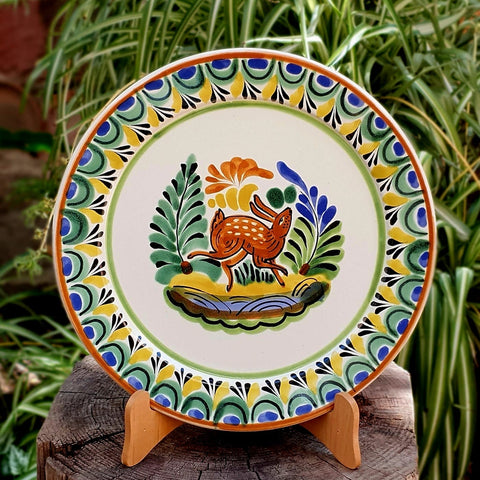 mexican-motives-plates-animals-farm-ranch-mayolica-talavera-from-mexico-tableware