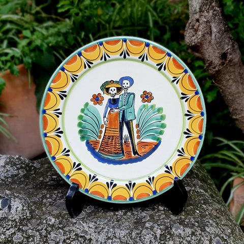 mexican-plates-catrina-wedding-halloween-skeletons-2