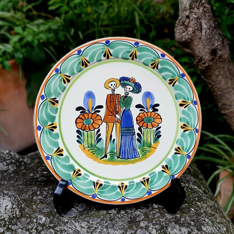 mexican-plates-catrina-wedding-halloween-skeletons