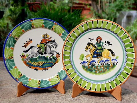 mexican-plates-cowboy-cowgirl-couple-gift-present-custom-cetamics-texas-style