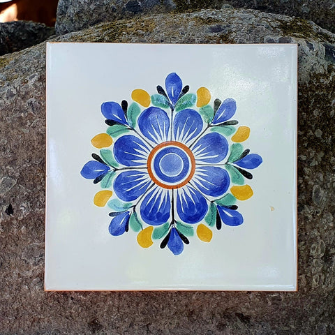 mexican-tiles-pottery-hand-made-custom-designs-4x4-6x6-home-decor-flower