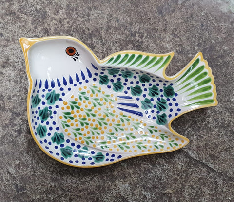 mexican plate pottery bird shape folk art mexico by gorky gonzalez