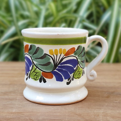 mexican mugs coffee majolica hand thrown mexico ceramics dinnerware morning coffee