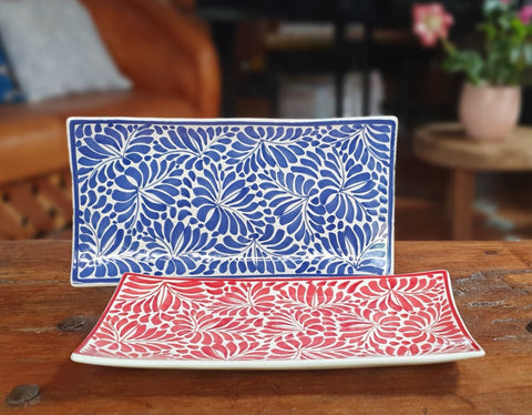 tray-plate-mexican-ceramics-pottery-handcrafts-milestones-blue-red-mayolica