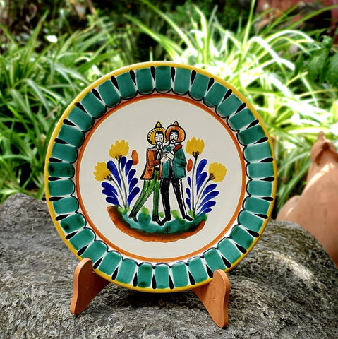 wedding-gift-two-mens-mayolica-custom-plate-mexico