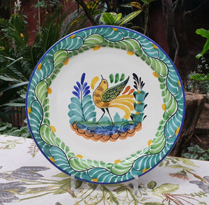Mexican Pottery Bird Plates Multi-colorsD handcrafts mexico foodsafe –  Gorky Gonzalez Store