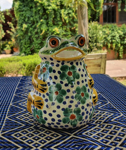 Mexican Water Frog Pitcher 50 Oz Multicolors ceramic hand made Mexico –  Gorky Gonzalez Store