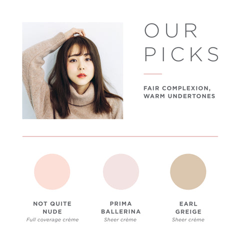 nude nail polish for fair complexions with warm undertones