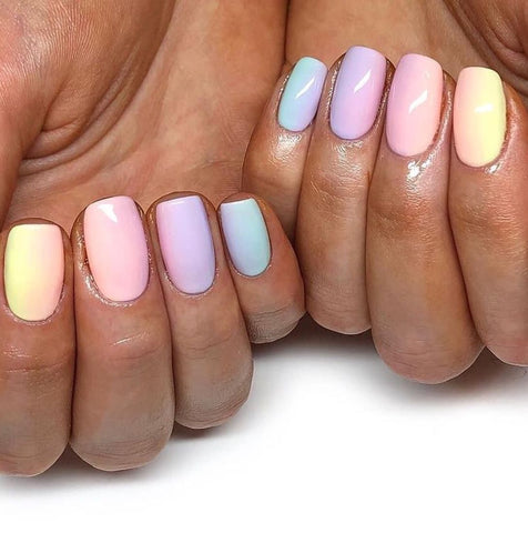 Pastel nail design