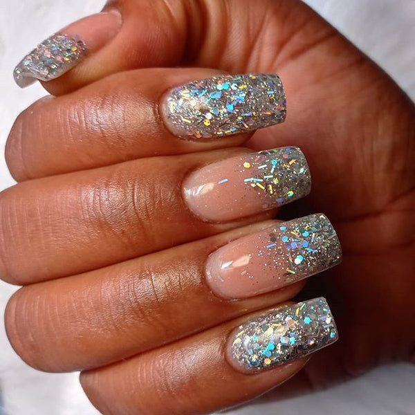 confetti new year nails