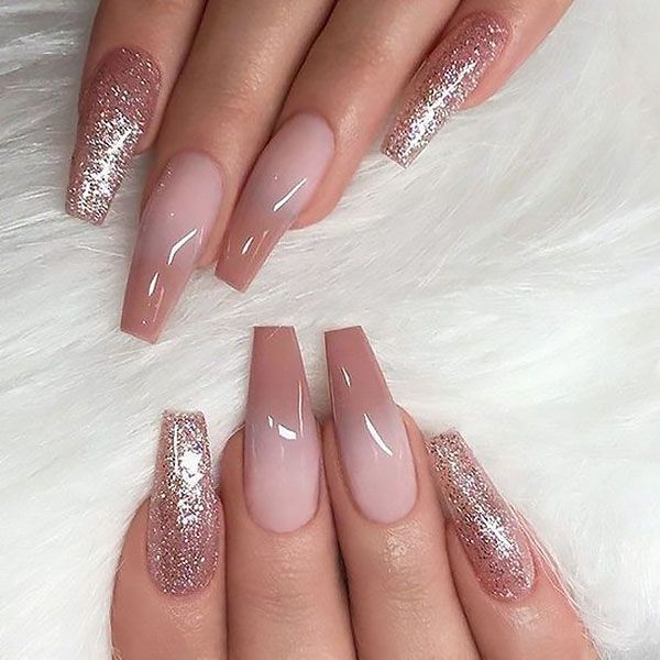 ombre new year nails