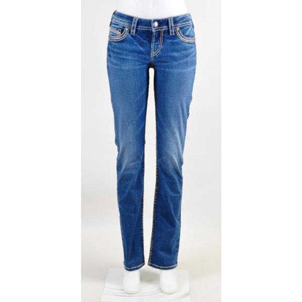 Silver Jeans Tuesday Womens Mid Straight Flare Jeans
