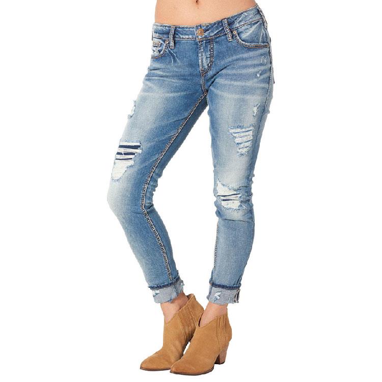 silver girlfriend jeans