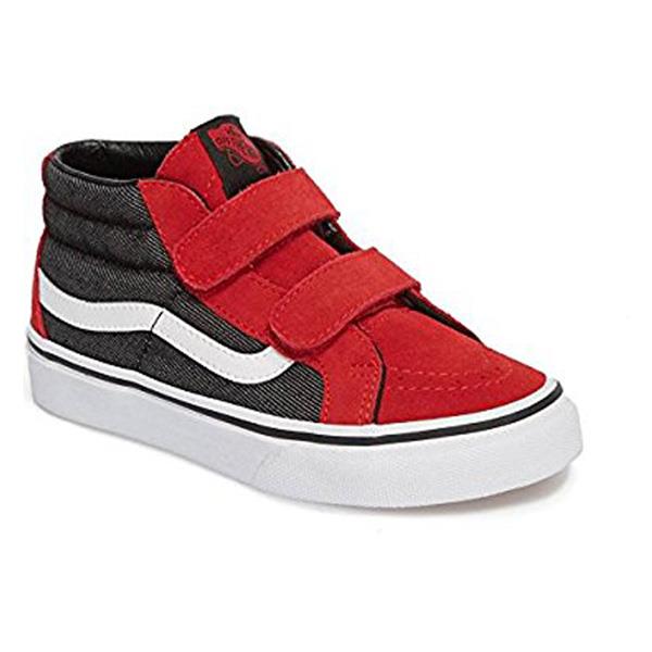 red high top vans shoes