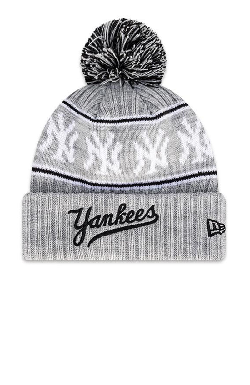 new york yankees pom beanie