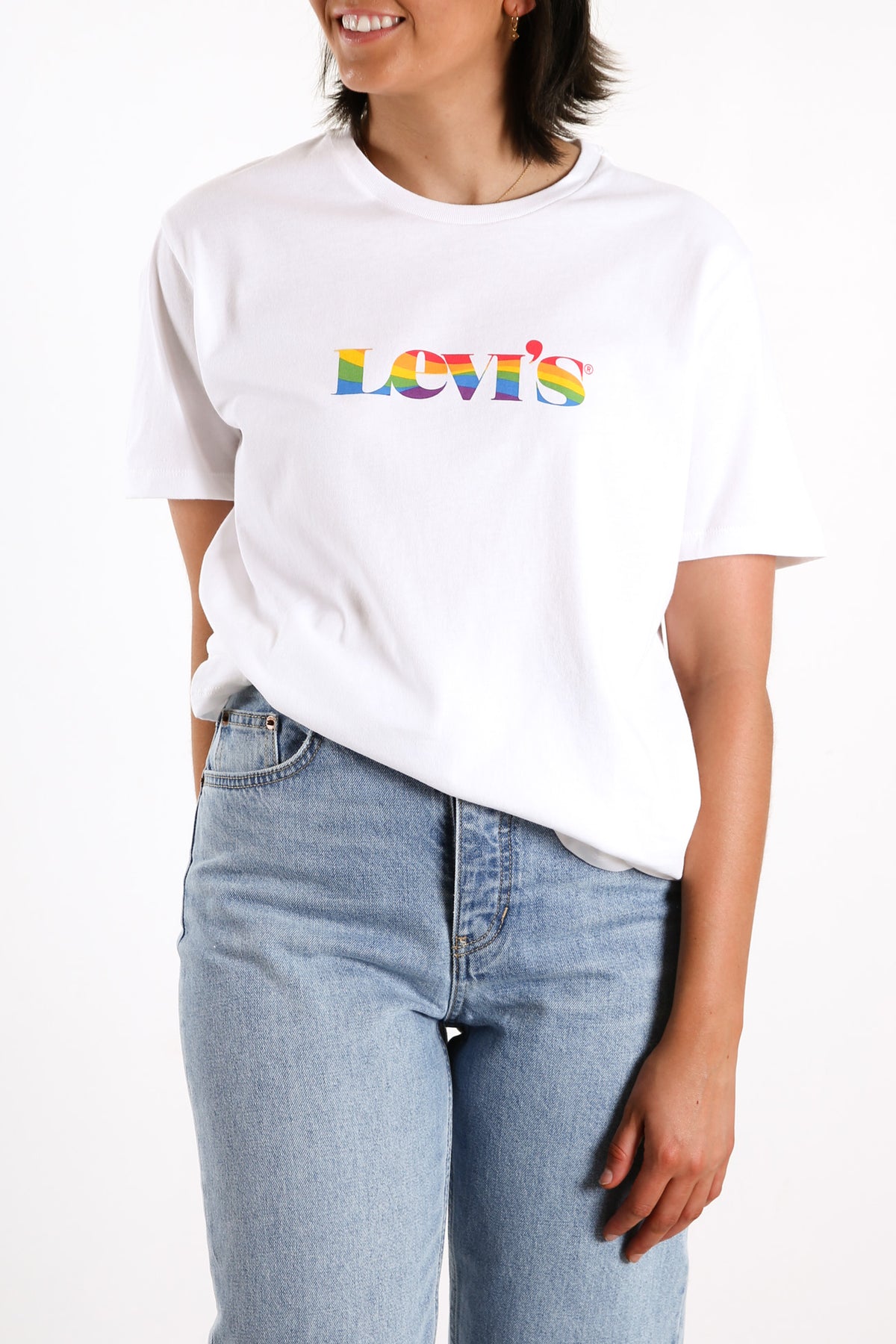 Community Tee Pride Logo White - Jean Jail