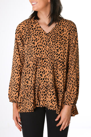 Izzy Sweater Taupe Zebra - Jean Jail