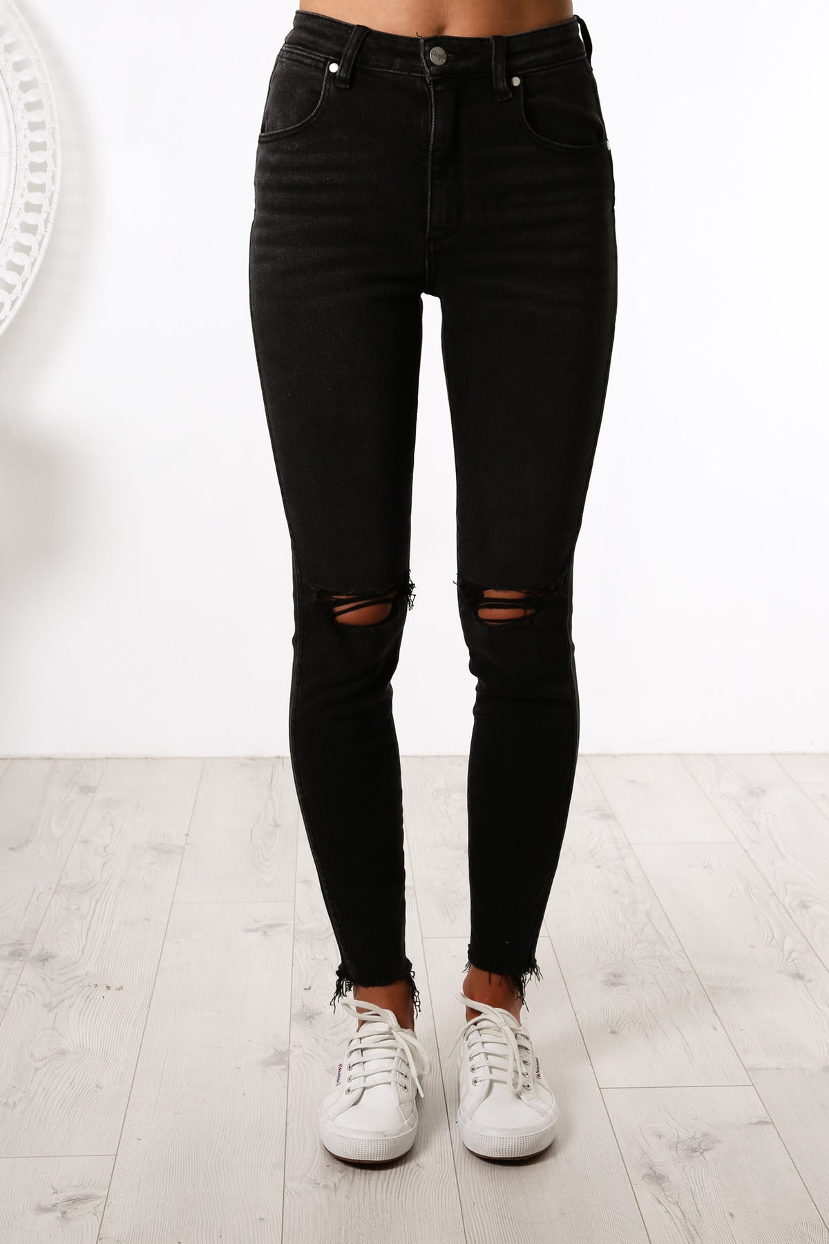 Hi Pin Cropped Jean Backbite Black#N# - Jean Jail