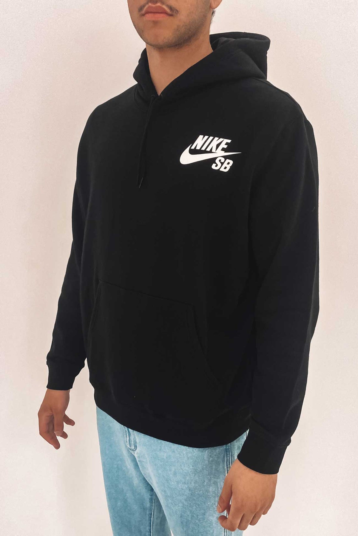 Nike SB Icon Pullover Skate Hoodie Black Jean