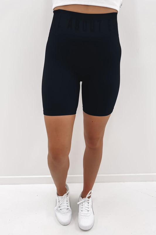Free People Movement Instant Replay Black Bike Shorts – Shol's boutique