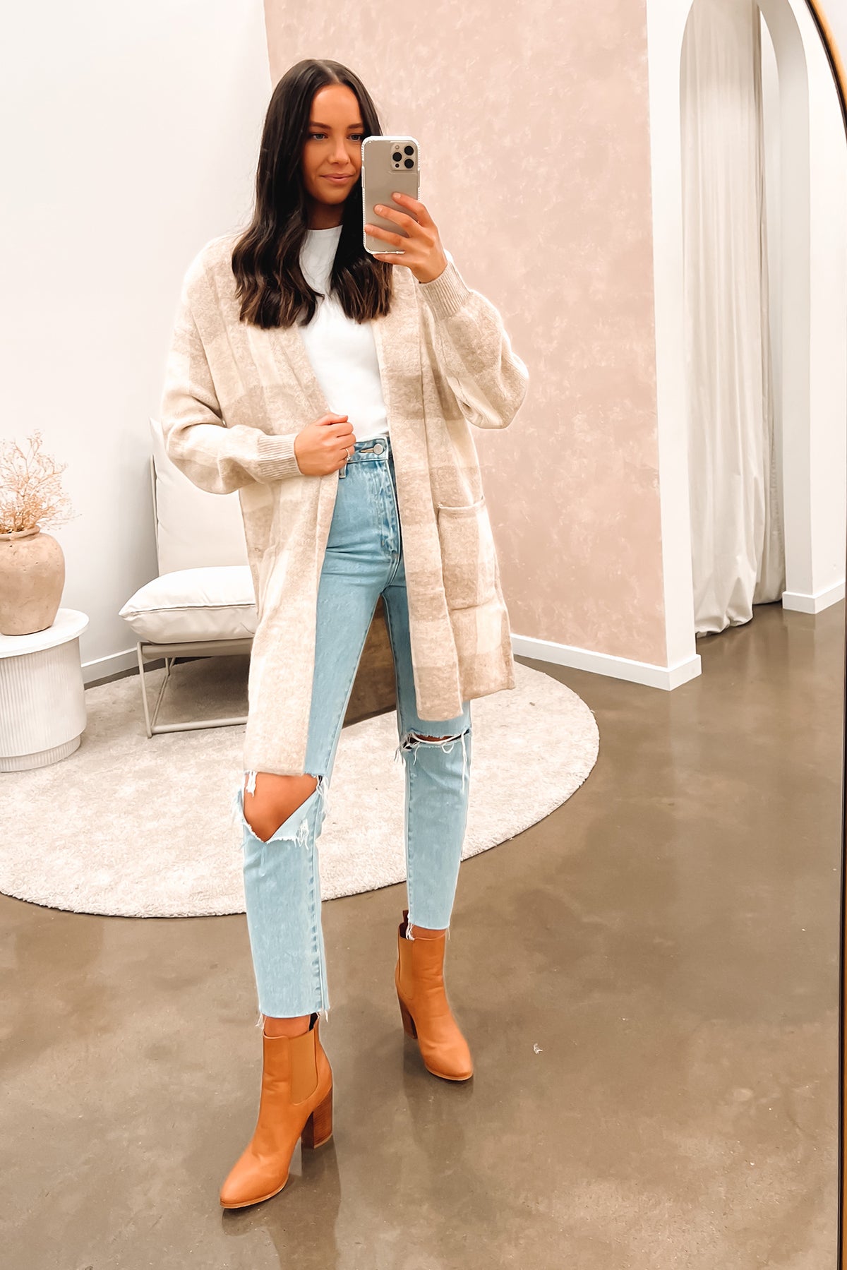 Tahnee Cardigan Beige - Jean Jail