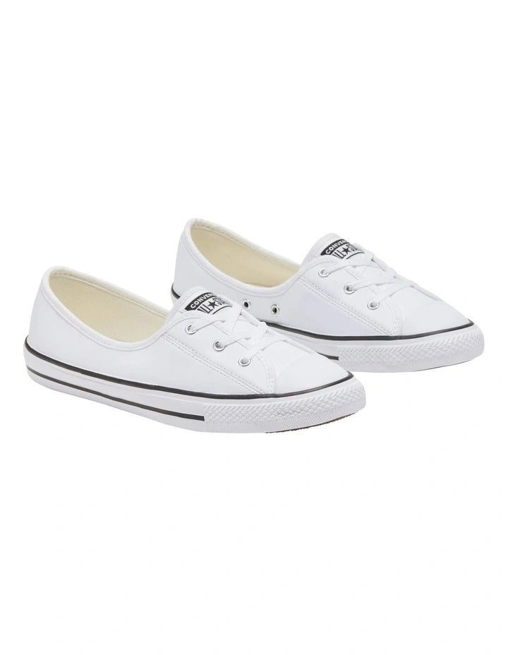 Chuck Taylor All Star Ballet Faux Leather Slip White - Jean Jail