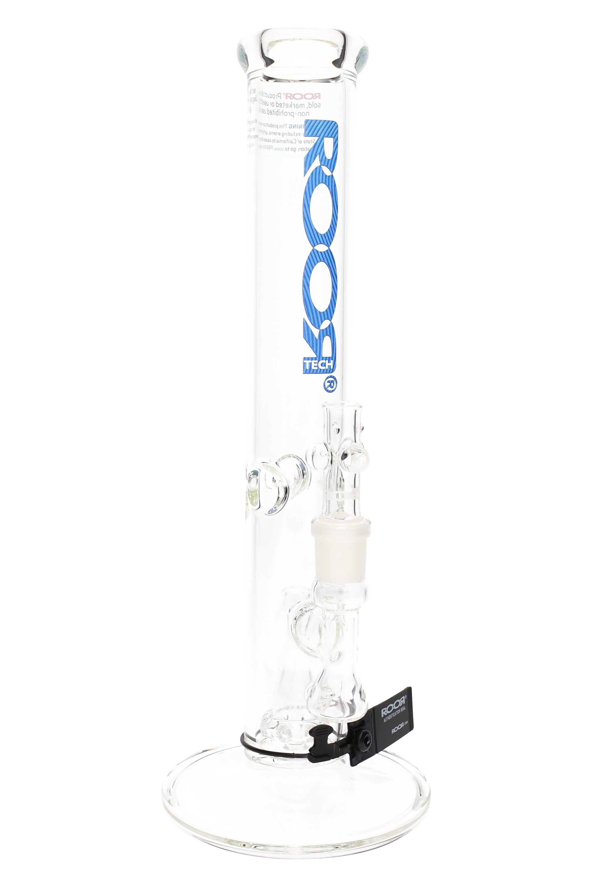RooR Tech 14" 5mm Thick Clear GoG Straight Shooter Water Pipe with Showerhead Perc - WP2527