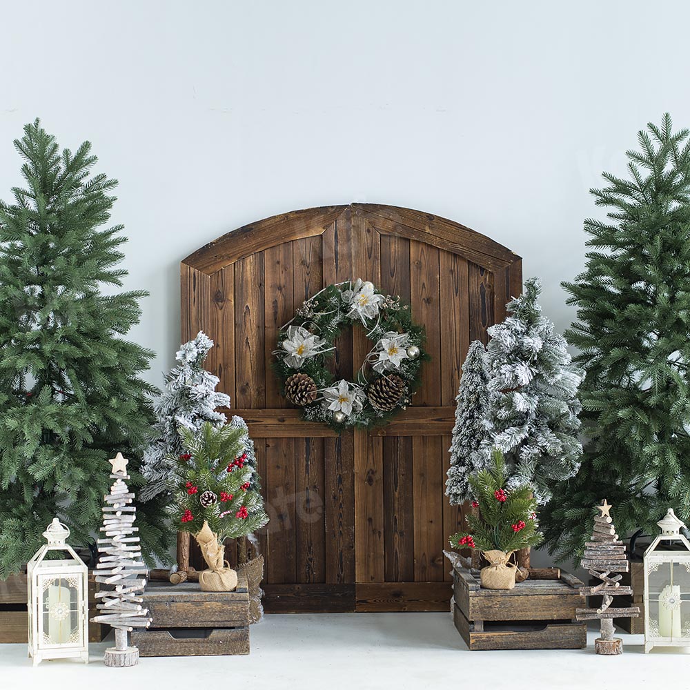 Kate Christmas Trees Barn Door Backdrop Designed by Emetselch – Kate ...