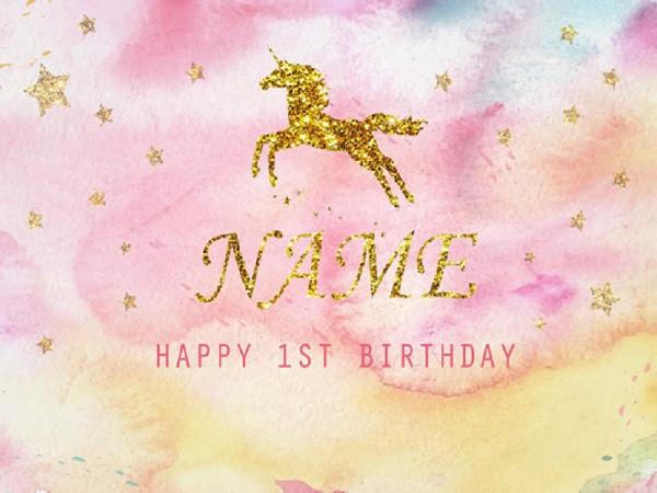 Buy discount Kate Baby Shower Backdrop Birthday Party Pink Background  Golden Unicorn for Baby Photo uk – Kate backdrop UK
