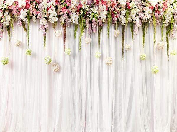 Buy discount Kate Wedding White Curtain decorate Flower Backdrop UK – Kate  backdrop UK