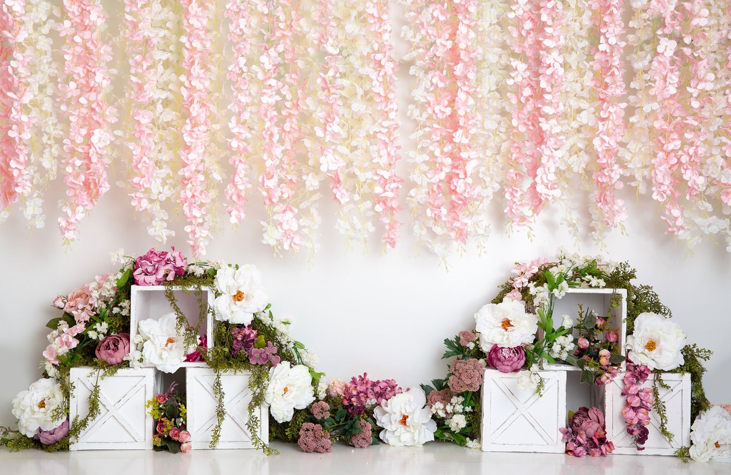 Kate Spring Florals Flower Wall Wedding Backdrop Designed By Megan Lei