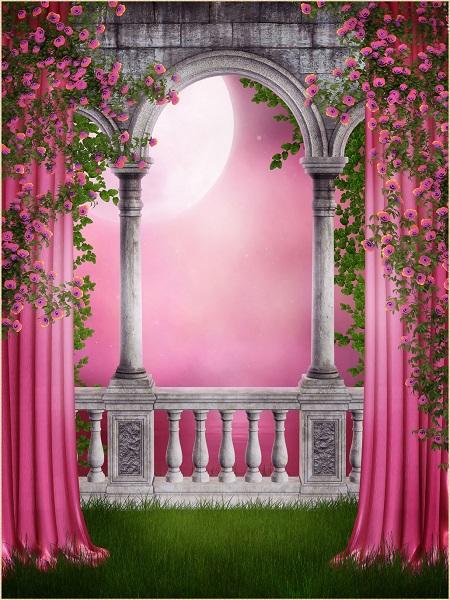Buy discount Kate Spring Scenery Backdrop Floral Pink Curtain Moon Night  Background for Photography uk – Kate backdrop UK