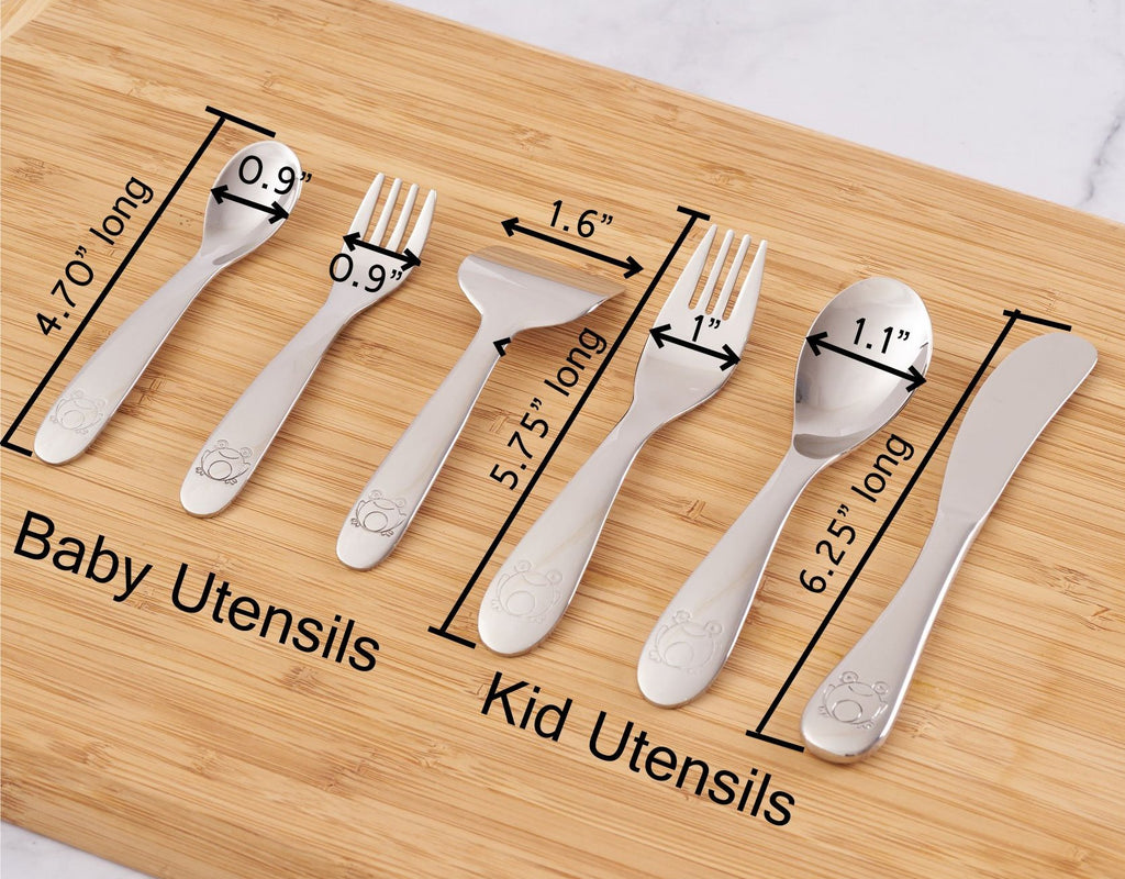 Size Guide to Kiddobloom Utensils – Kiddobloom by Saku, LLC