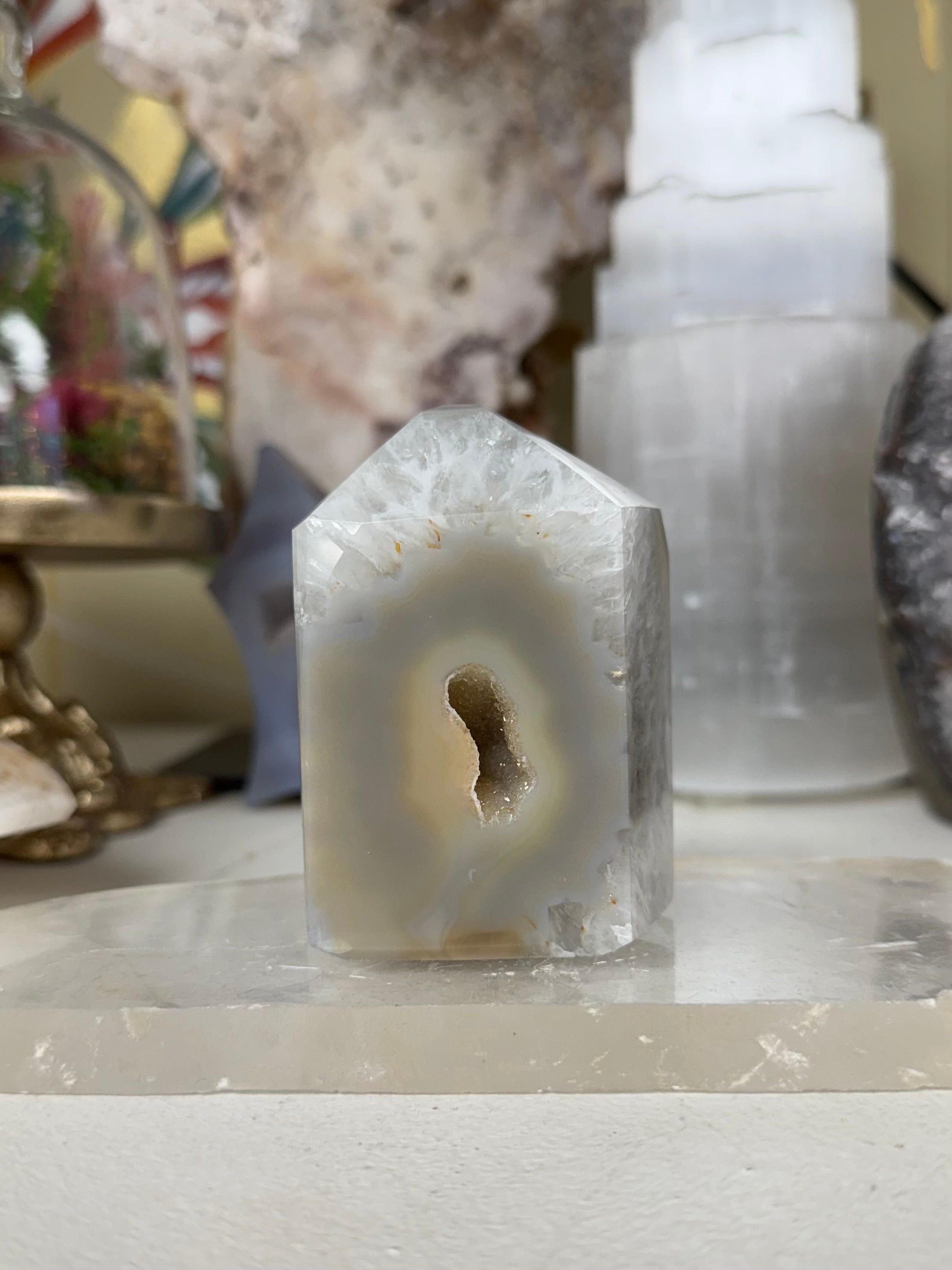 Agate Geode Tower