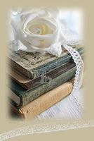 fotokaart - wenskaart met witte roos