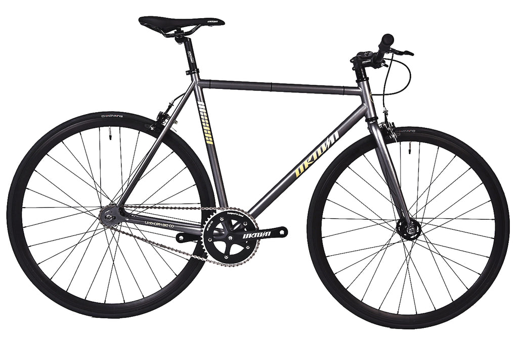 gray fixed gear