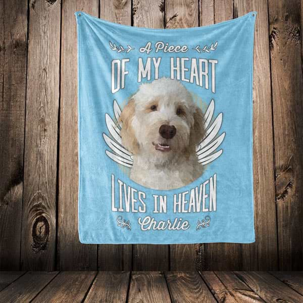 in loving memory picture blanket