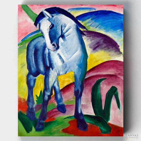 Pintar por números El caballo azul de Franz Marc