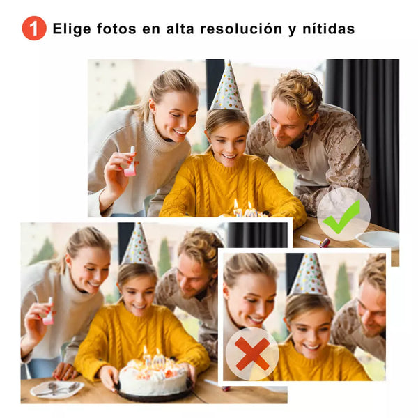 Elige una foto en alta resolución