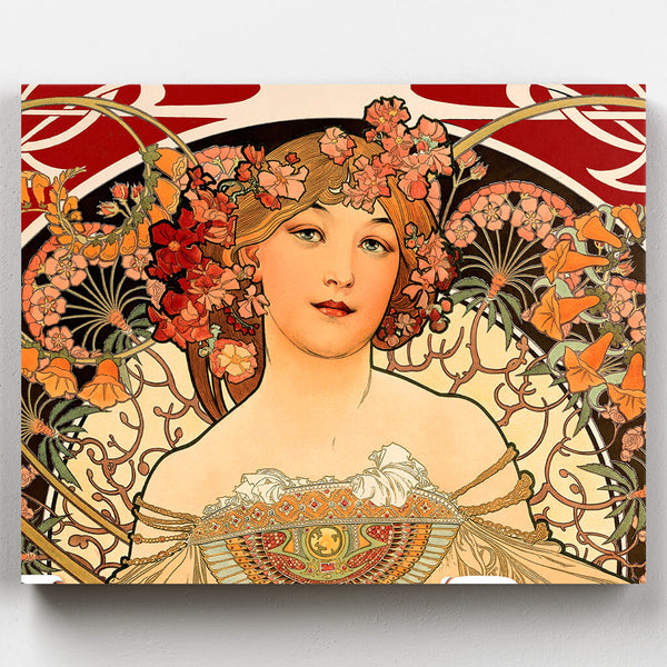 Pintura modernista de Alphonse Mucha