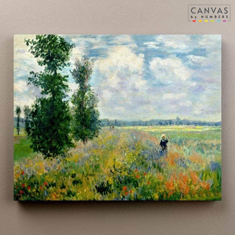 pintura por numeros campo de amapolas claude monet