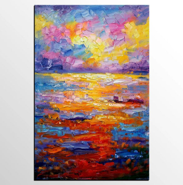 Heavy Texture Canvas Painting, Extra Large Painting, Huge Paintings, Original Oil Painting