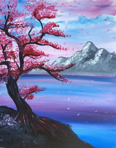 40 Easy Landscape Painting Ideas, Easy Painting Ideas for Kids, Easy Acrylic Painting on Canvas, Simple Painting Ideas for Beginners, Easy Tree Wall Art Paintings