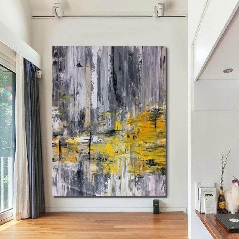 Simple Modern Art, Living Room Wall Art Painting, Extra Large Acrylic Painting, Modern Contemporary Abstract Artwork