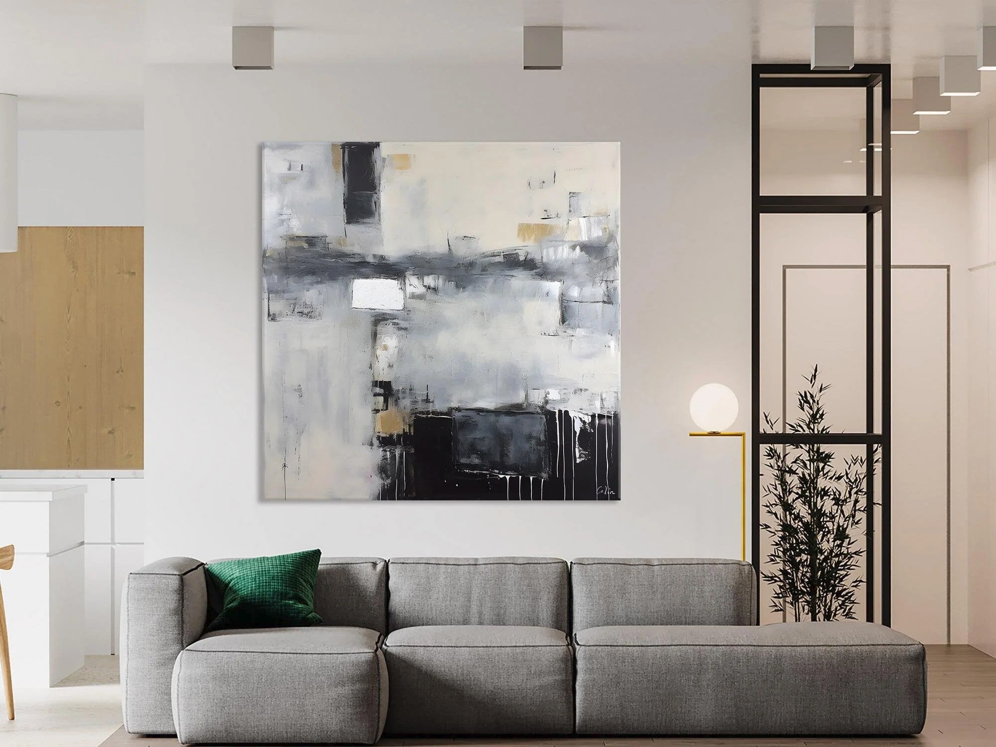 Abstract Canvas Art for Living Room, Original Modern Acrylic Art, Modern Canvas Paintings, Extra Large Abstract Paintings for Dining Room