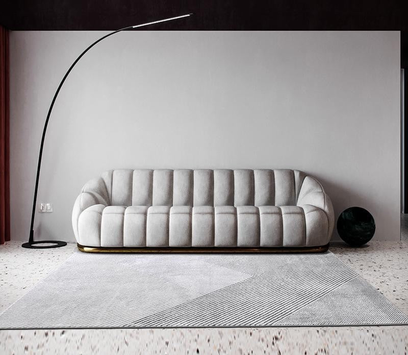 Grey Modern Rugs, Bedroom Modern Grey Rugs, Large Geometric Modern Rug Ideas for Living Room, Office Contemporary Floor Carpets