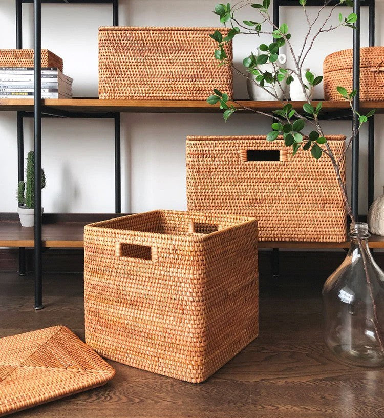 Storage Baskets for Bedroom, Extra Large Storage Basket for Clothes, Rectangular Storage Baskets, Storage Basket for Shelves